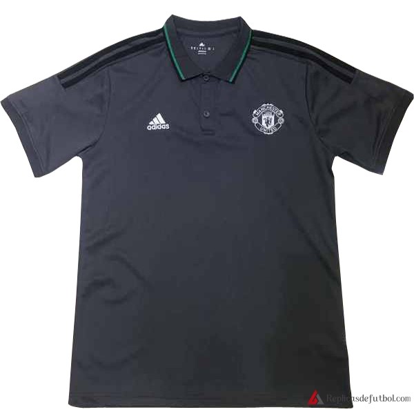 Polo Manchester United 2017-2018 Gris Marino